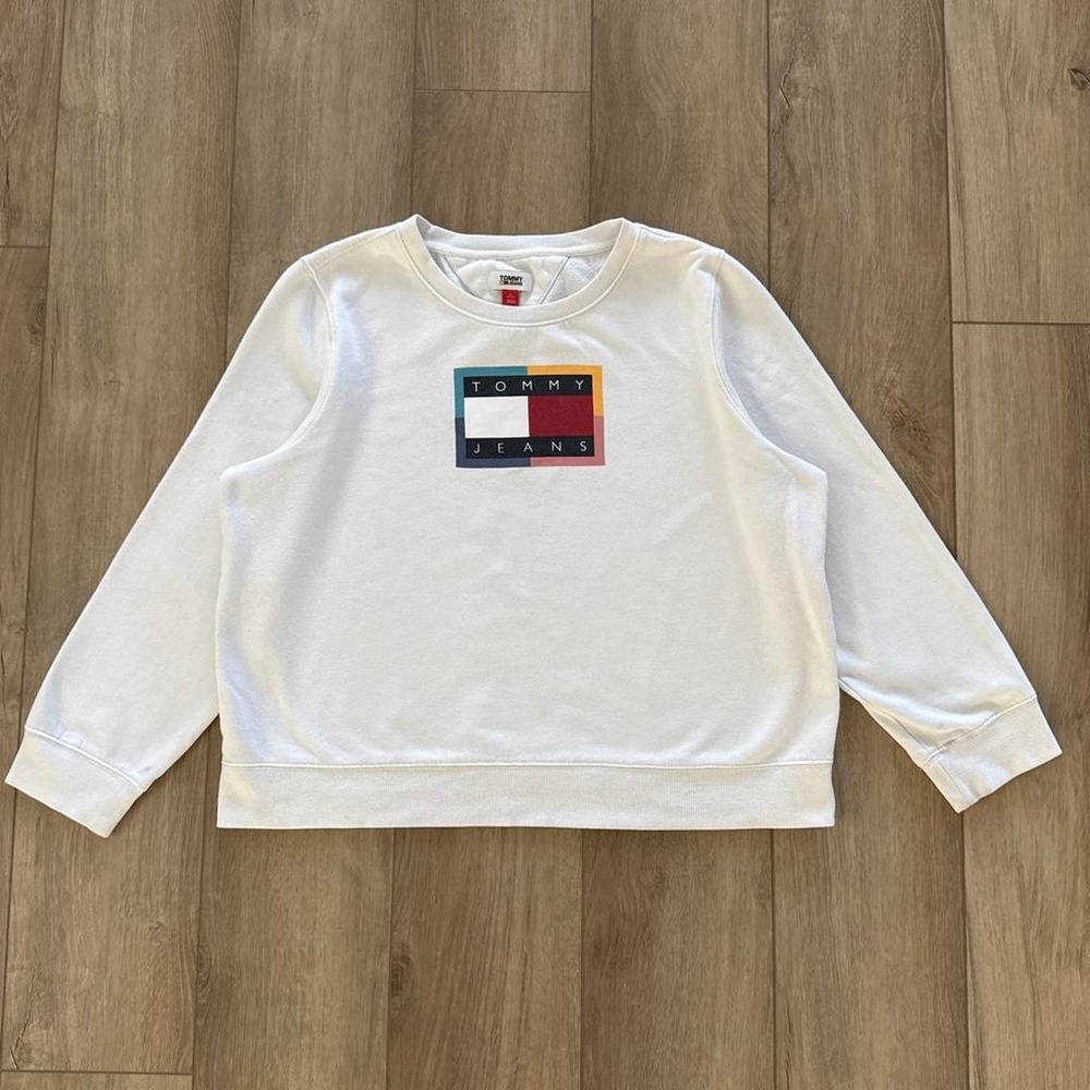 Tommy Hilfiger Jeans  crewneck sweatshirt white  size XL